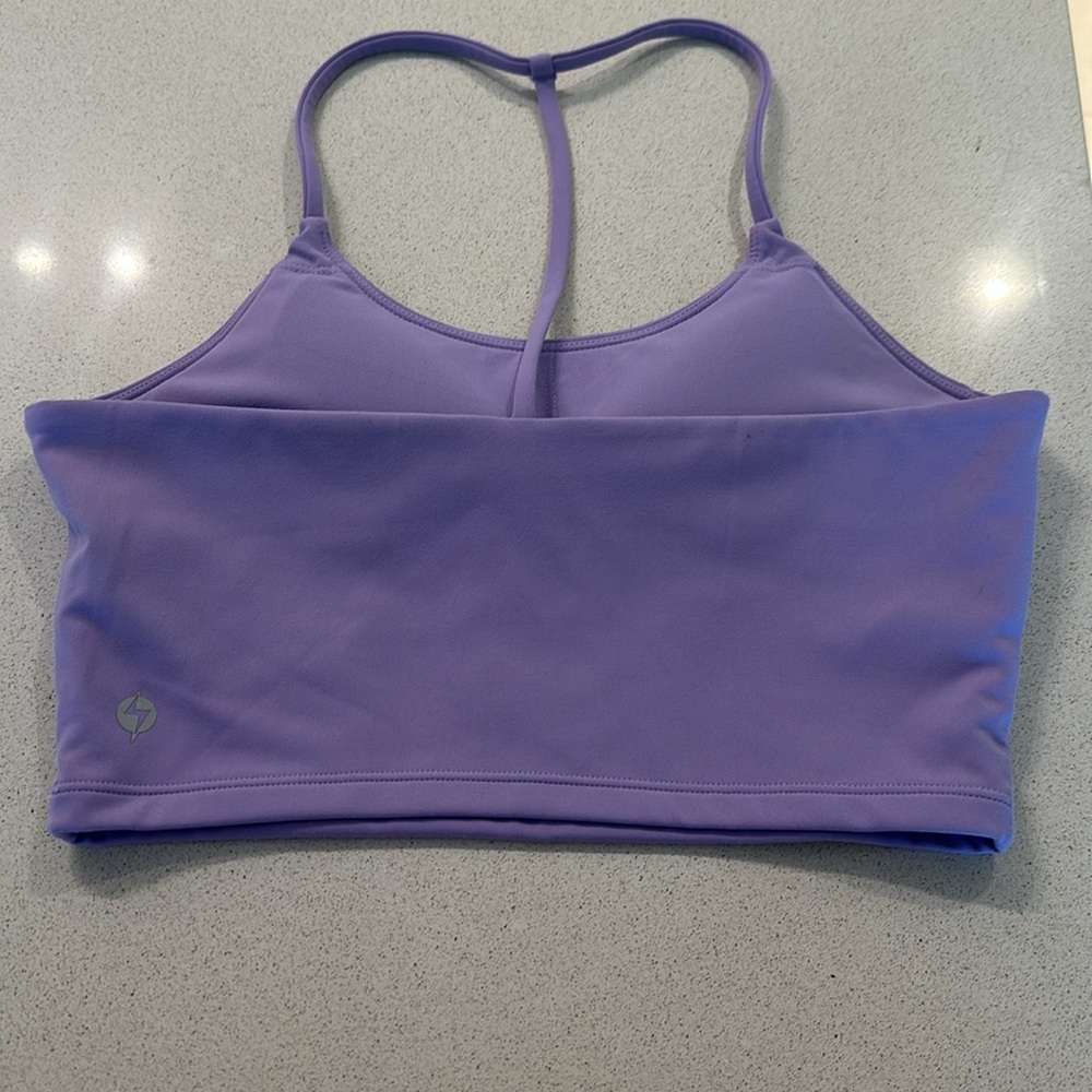 POPFLEX Purple Sports Bra - Picture 2 of 3